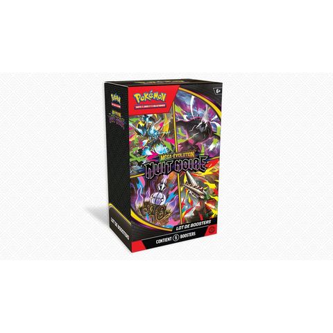 JCC Pokémon — Lot de 6 boosters Méga-Évolution – Nuit Noire (FR)