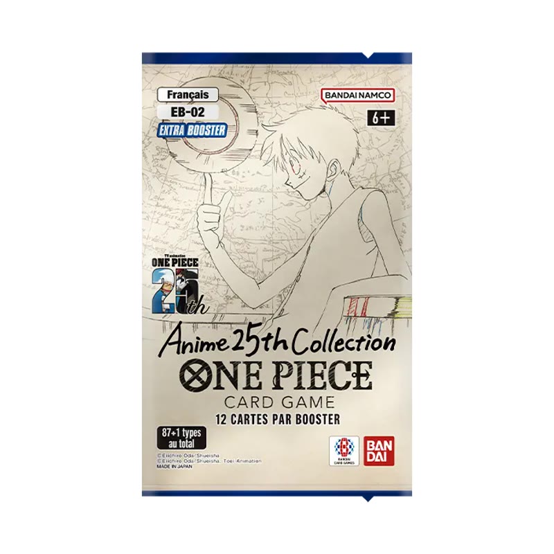 Boîte de boosters One Piece Jeu de cartes — EB-02 Anime 25th Collection (24 Packs)