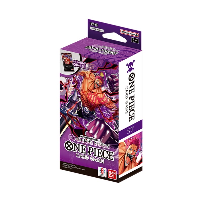 Deck de démarrage One Piece Jeu de cartes — ST-34 Purple — Charlotte Katakuri