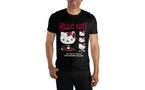 T-shirt Hello Kitty unisexe Black Short Sleeve