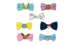 Pokemon Velvet Bow Hair Clips Pack de 7