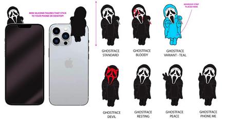 CultureFly Scream Ghost Face 7 cm Huggers (modèles variables)
